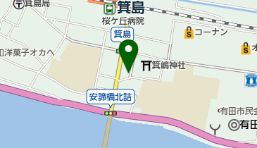 かどや化粧品店の地図画像