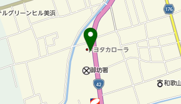 和歌山県石油商業組合日高支部の地図画像