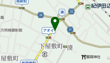 味三昧田辺本店の地図画像