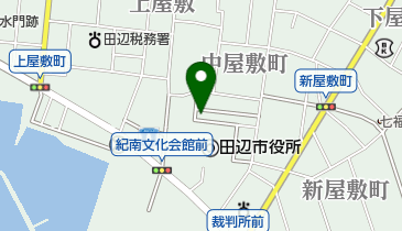 田辺料理学校の地図画像