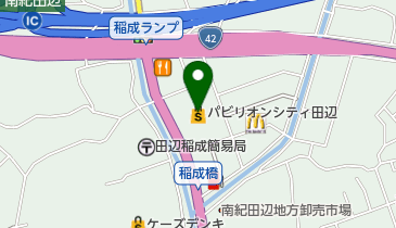 杵屋 パビリオンシティ田辺店の地図画像