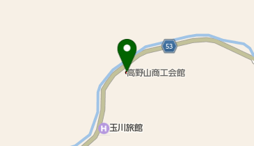 高野町商工会の地図画像