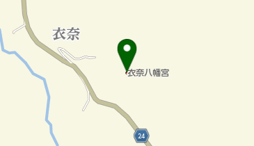 衣奈八幡神社の地図画像