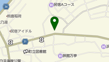 シキボウクリーニング白浜店の地図画像