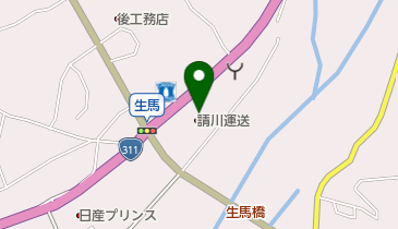 株式会社請川運送の地図画像