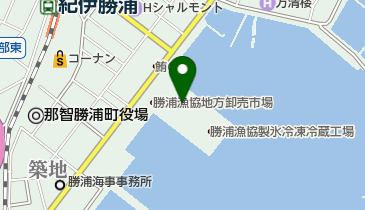 和歌山県漁連勝浦市場の地図画像