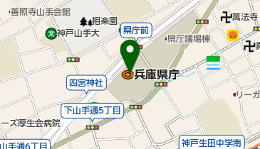 社団法人ひょうごツーリズム協会の地図画像