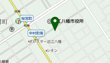 近江八幡市役所 水道事業所の地図画像