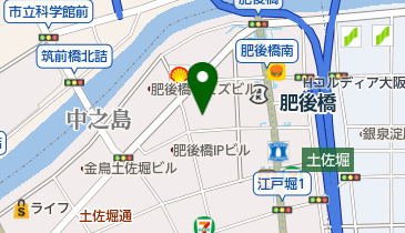 陳麻家肥後橋店の地図画像