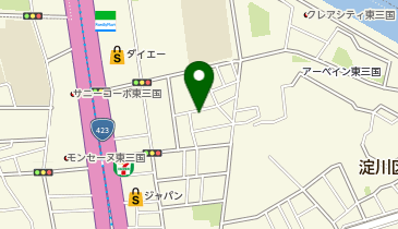 蒲田新温泉の地図画像