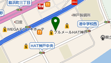 スタジオアリス HAT神戸店の地図画像