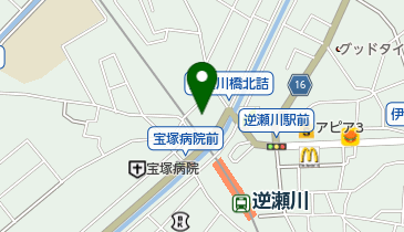 水野屋逆瀬川店の地図画像