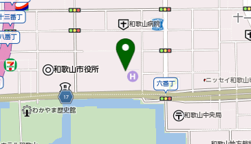 ダイワロイネットホテル和歌山 宴会の地図画像