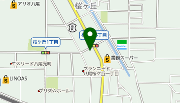 メガネ本舗八尾桜ケ丘店の地図画像