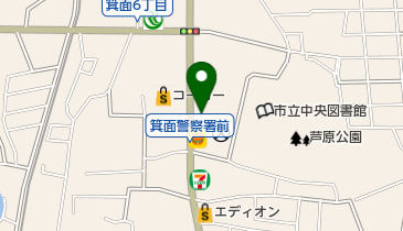 カーニバルクリーニング箕面店の地図画像