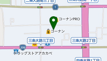 神戸華庵三条大路店の地図画像