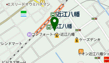野洲から近江八幡までのバス乗換案内 Navitim