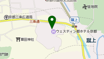 ソティスウェスティン都ホテル京都の地図画像