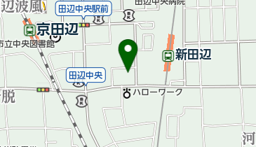 髪一京田辺店の地図画像
