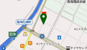 たこ昌 竹粋亭浜寺店の地図画像