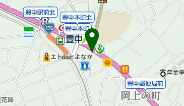 クロロフイル豊中美顔教室の地図画像