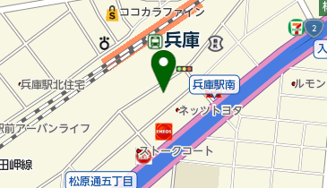 カナマルクリーニングの地図画像