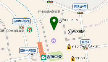 コ・ス・パ西神中央の地図画像