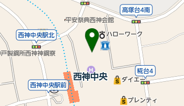 アレックス西神中央の地図画像