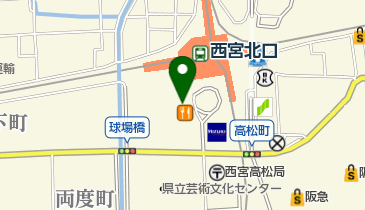 阪急阪神ほけんショップ西宮北口店の地図画像