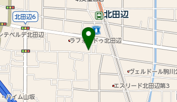 アイビー薬局北田辺店の地図画像