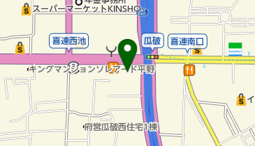 ジンオートレンタカー平野営業所の地図画像