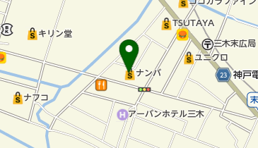 カラモニーナンバ三木店の地図画像