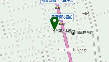 滋賀県医療情報案内の地図画像