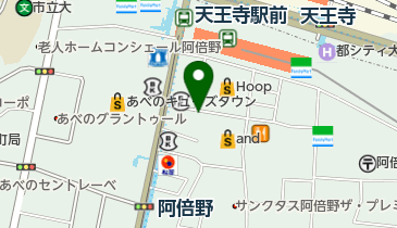 バルマル阿倍野店の地図画像