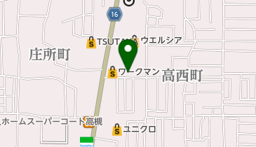 ワークマン高槻高西店の地図画像
