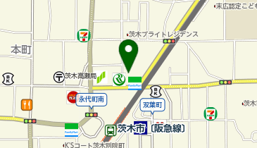 KTVスイミングスクール茨木の地図画像