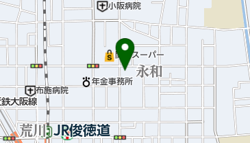 東大阪市役所 いじめ・悩み110番の地図画像