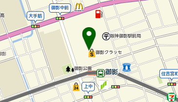 IKKa御影店の地図画像