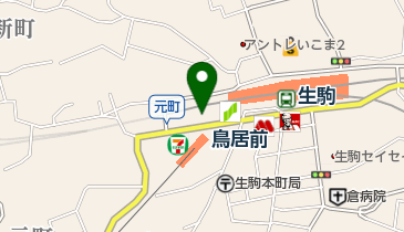 きものなかむらの地図画像