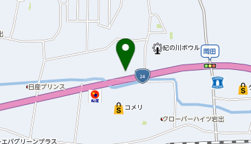 ユーポス岩出店の地図画像