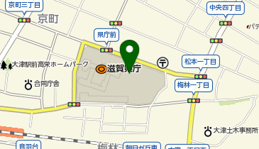 滋賀県庁 総合案内の地図画像