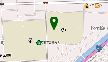 京都工芸繊維大学の地図画像