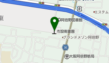 大阪市設南霊園の地図画像