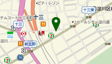 やすらぎ薬局十三店の地図画像