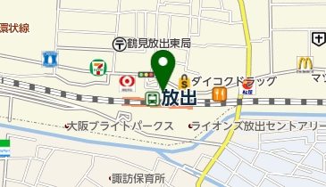 大手前薬局JR放出店の地図画像
