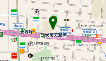 タックルベリー東天満店の地図画像