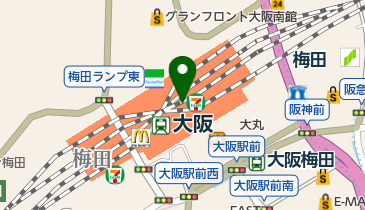 マダムシンコ大丸梅田店の地図画像
