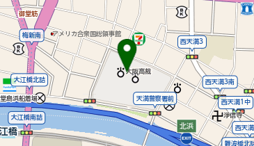 大阪第二検察審査会の地図画像