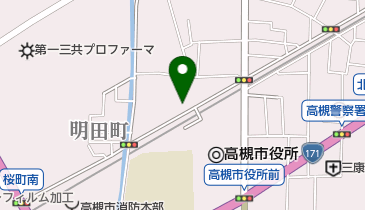 幸福の科学高槻支部の地図画像