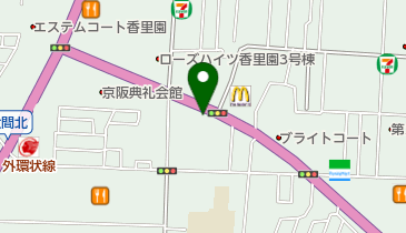 ヤマハ音楽教室 香里園センターの地図画像